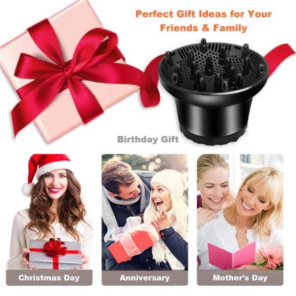 Universal Hair Diffuser, Hair Dryer Diffuser Attachment for Curly and Wavy Hairs - Picture 7 of 8